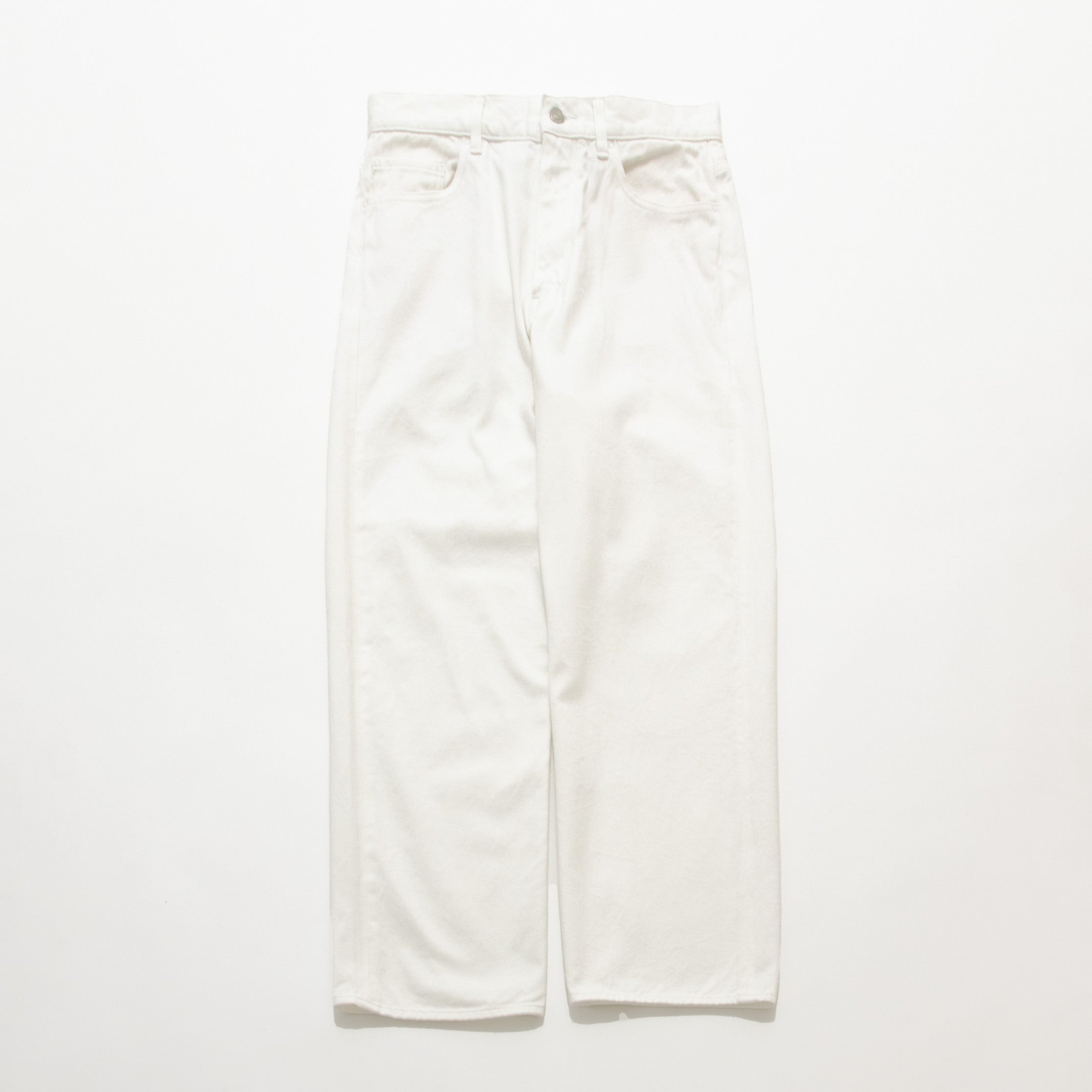 White & Black Denim Trousers Wide – YAECAYA