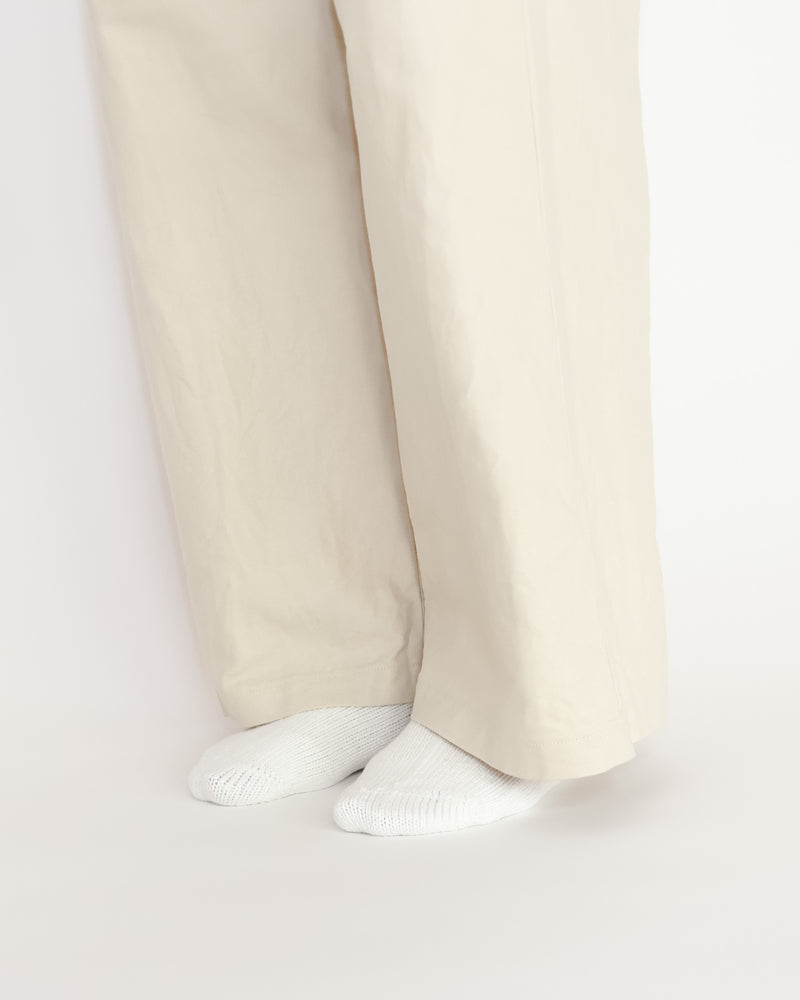 Chino Cloth Trousers Wide