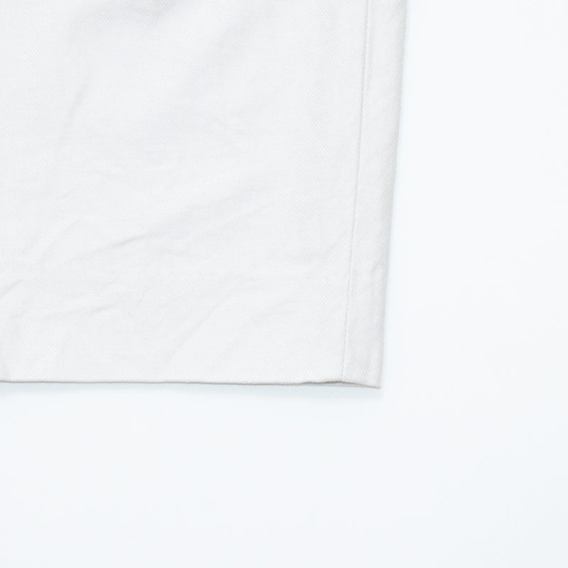 Chino Cloth Trousers Two Tuck Straight