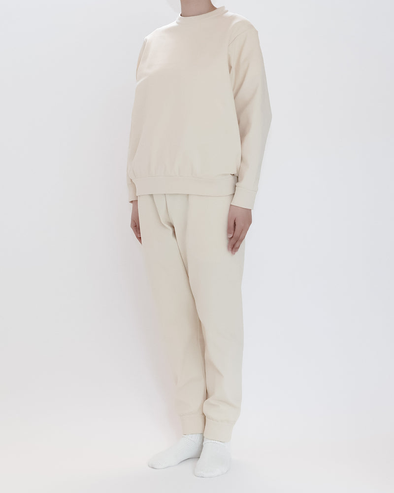 Nylon Jersey Crew Necked Sweatshirt