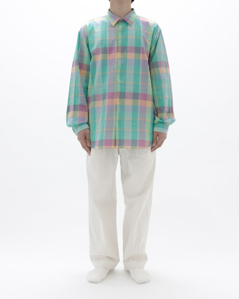 Madras Check Comfort Shirt Wide