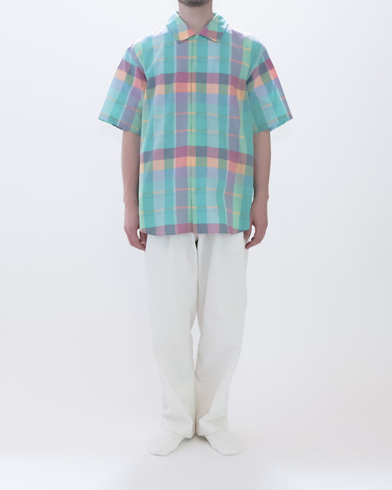 Madras Check Comfort Shirt Wide Short Sleeve