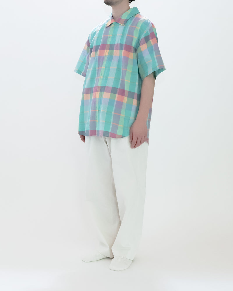 Madras Check Comfort Shirt Wide Short Sleeve