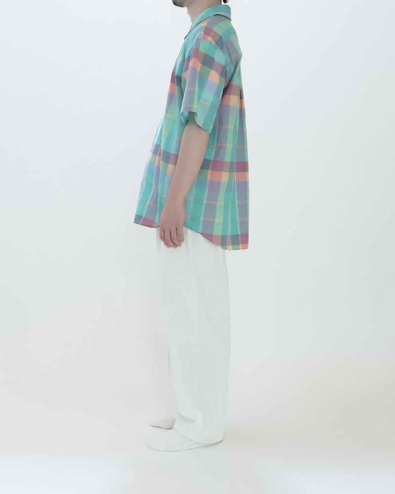 Madras Check Comfort Shirt Wide Short Sleeve