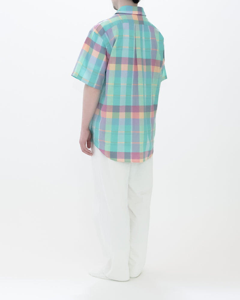 Madras Check Comfort Shirt Wide Short Sleeve