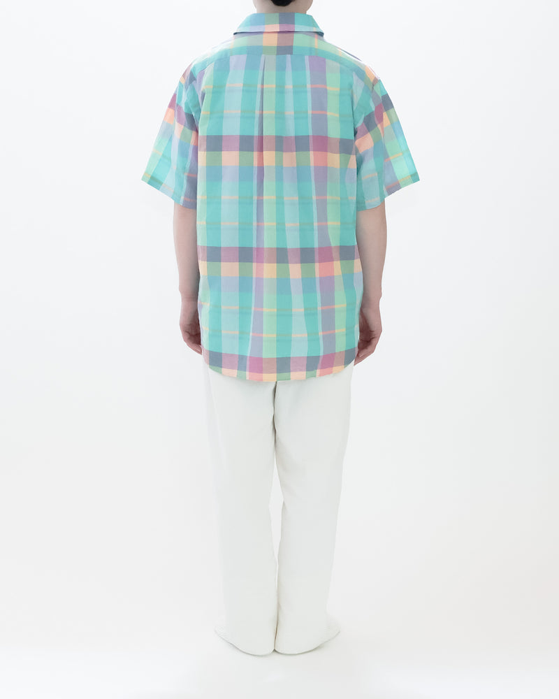 Madras Check Comfort Shirt Wide Short Sleeve