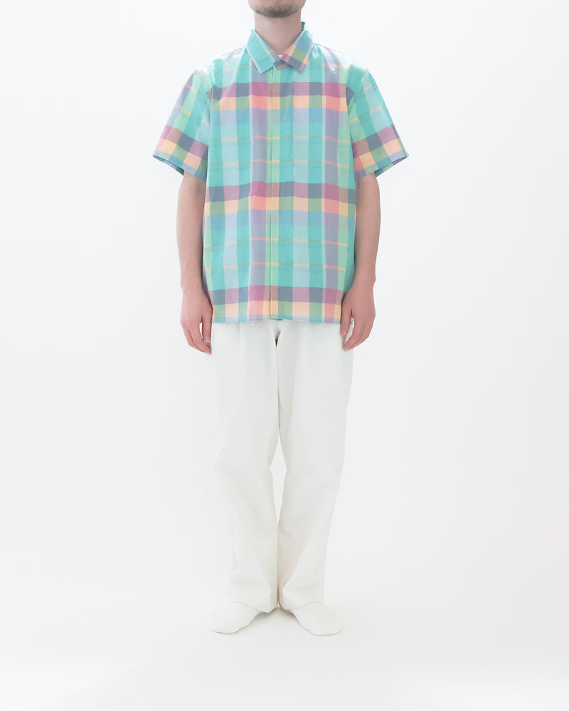 Madras Check Comfort Shirt Square Short Sleeve