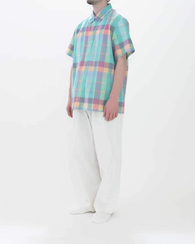 Madras Check Comfort Shirt Square Short Sleeve