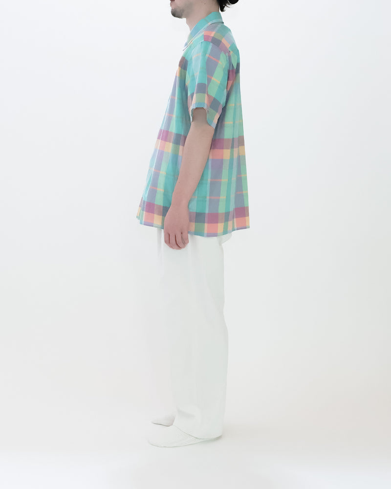Madras Check Comfort Shirt Square Short Sleeve