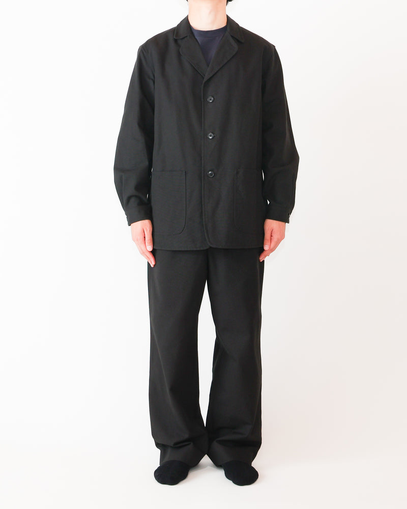 Cotton Duck Tuck Straight Trousers