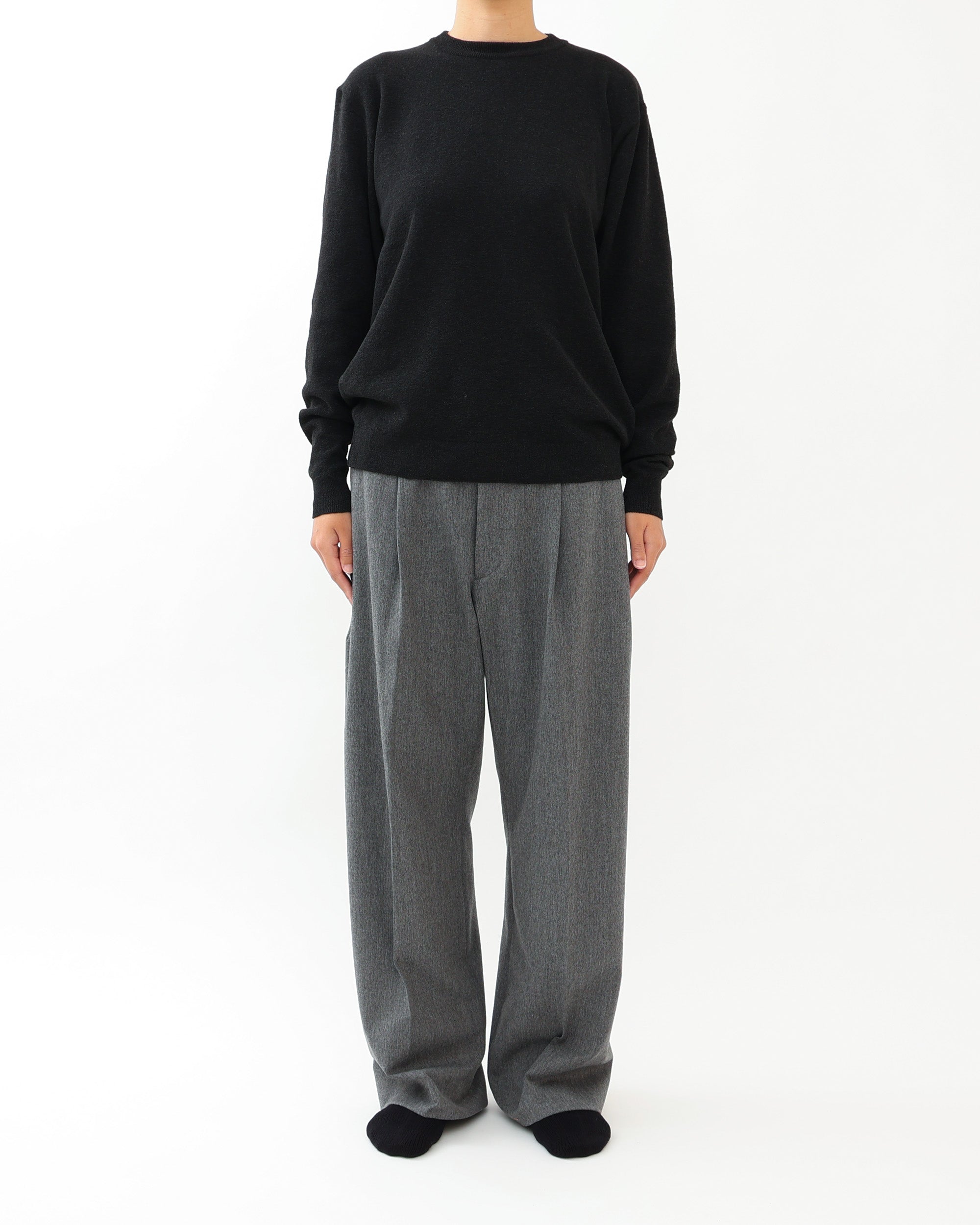 今だけSALE!!! tuck wide trousersブラック セール】【Jieda】WIDE ONE TUCK STRAIGHT PANTS（スラックス）｜Jieda