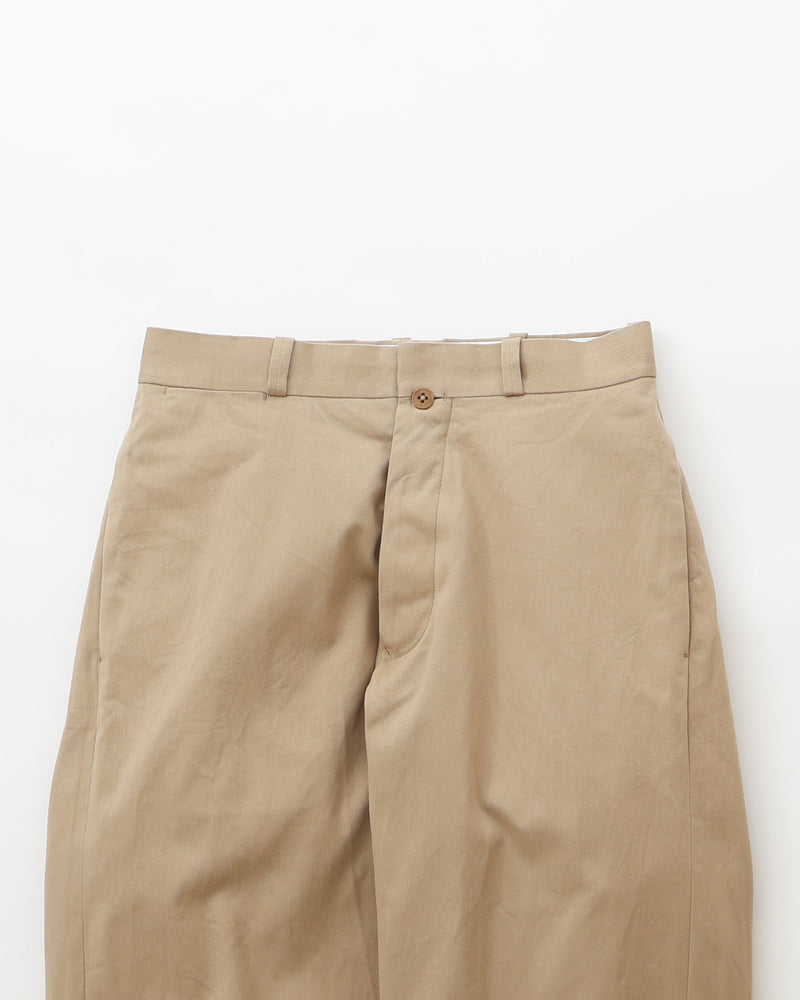 Chino Cloth Trousers Wide Straight