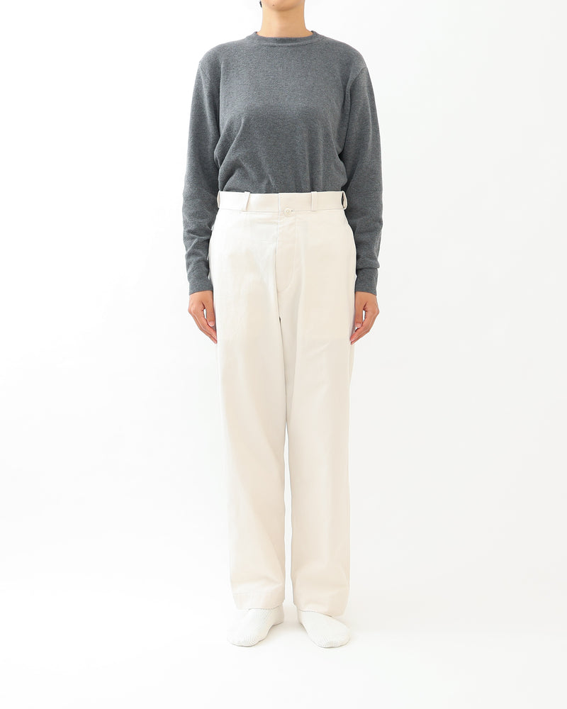 Chino Cloth Trousers Wide Straight
