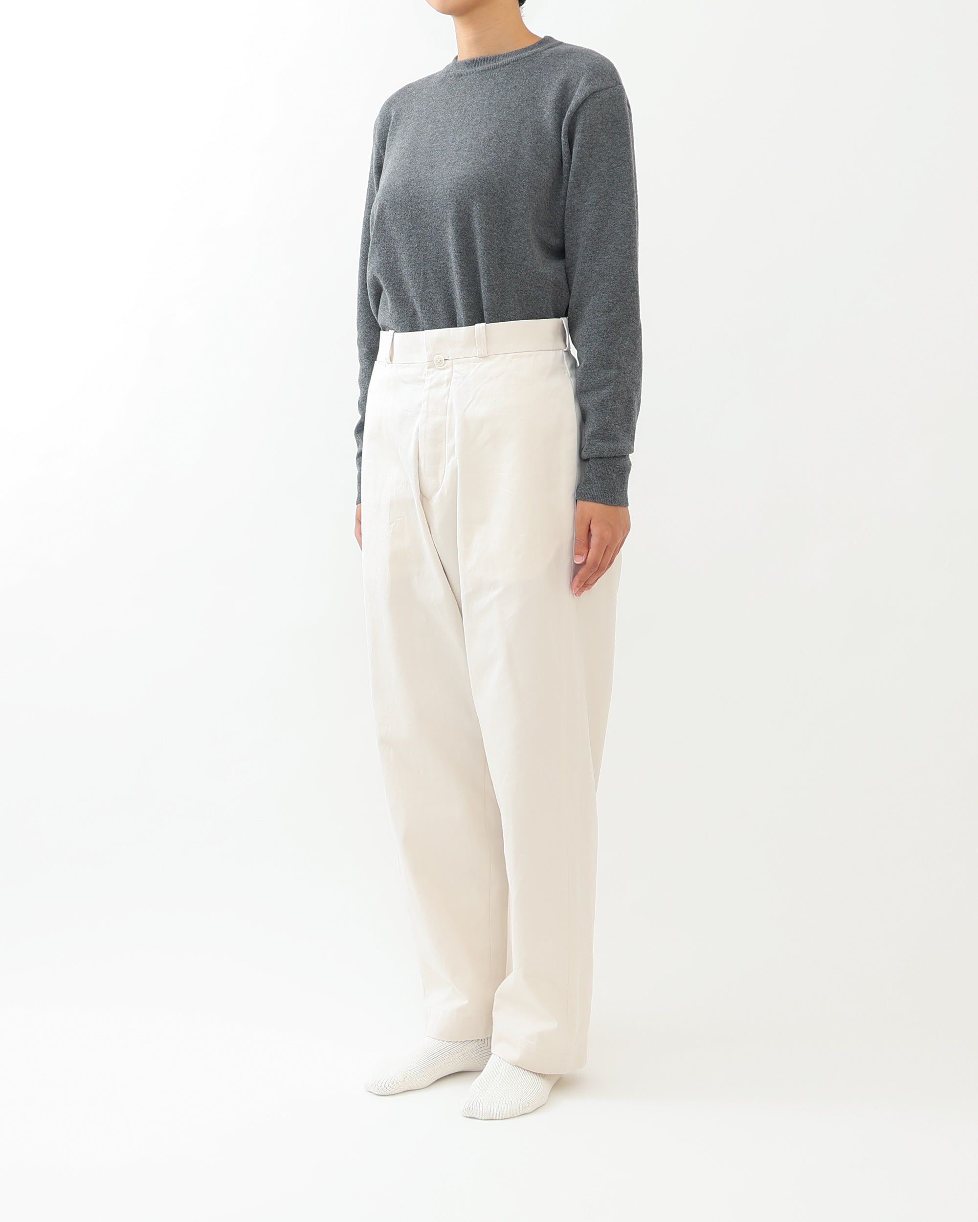 Chino Trousers Wide Straight – YAECAYA