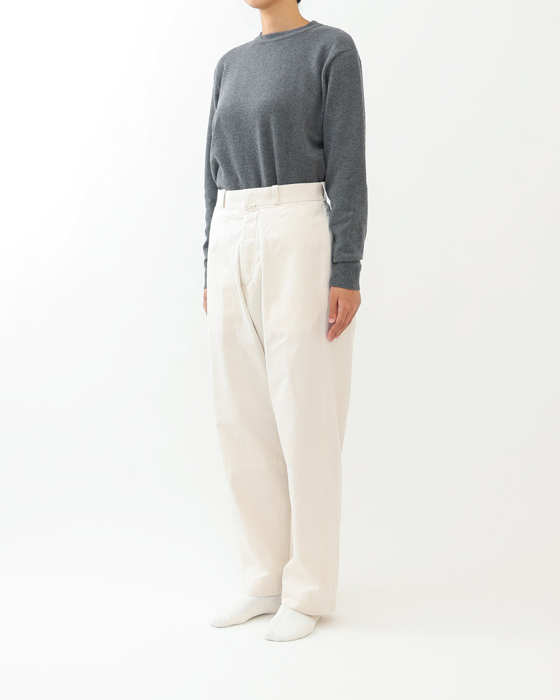 Chino Cloth Trousers Wide Straight