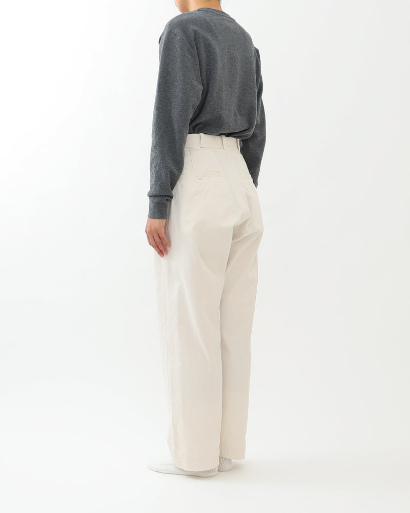 Chino Cloth Trousers Wide Straight