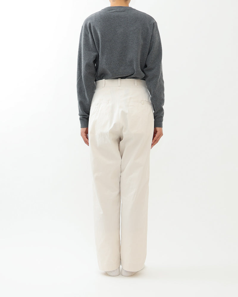 Chino Cloth Trousers Wide Straight