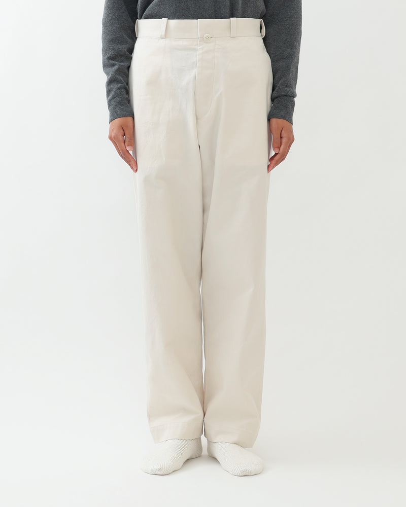 Chino Cloth Trousers Wide Straight