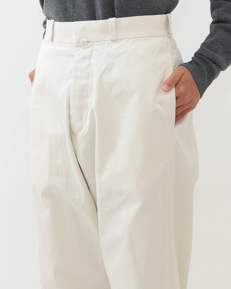 Chino Cloth Trousers Wide Straight