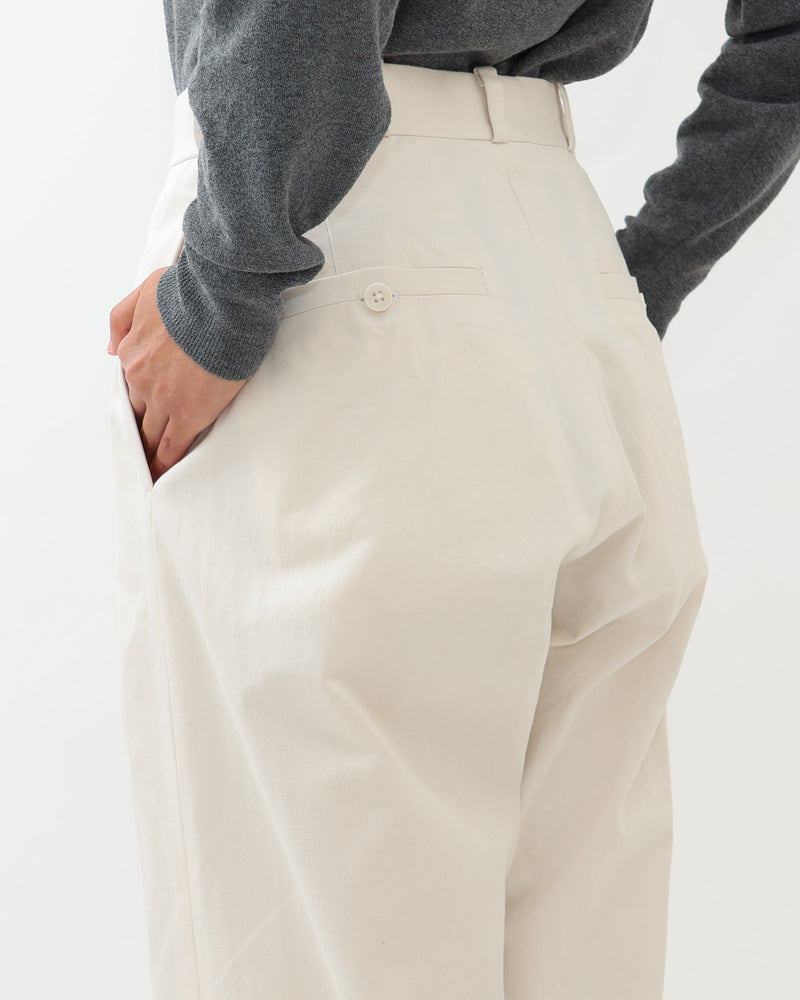 Chino Cloth Trousers Wide Straight