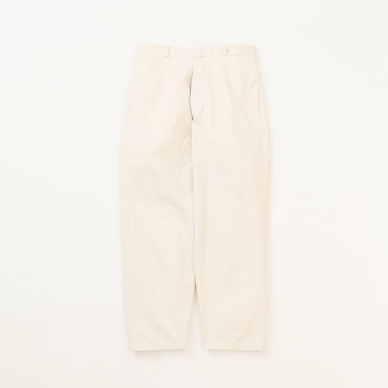 Chino Cloth Trousers Wide Tapered