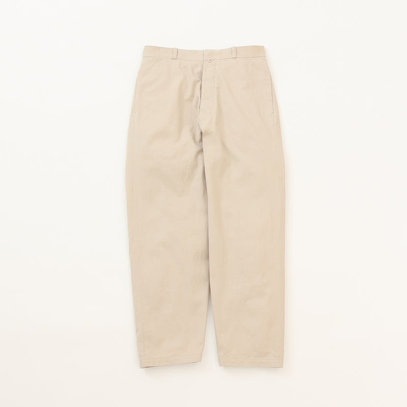 Chino Cloth Trousers Wide Tapered