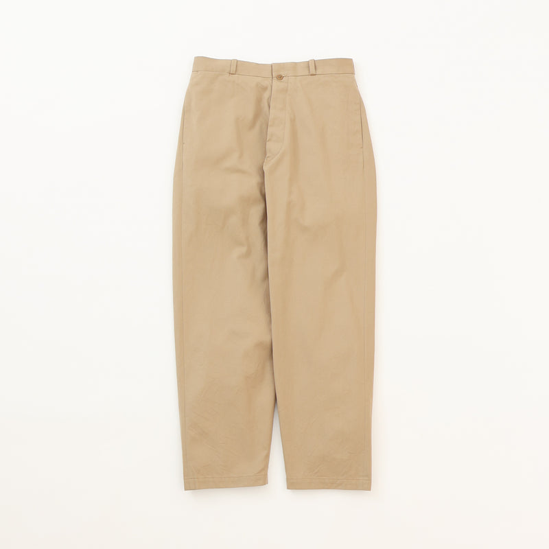 Chino Cloth Trousers Wide Tapered