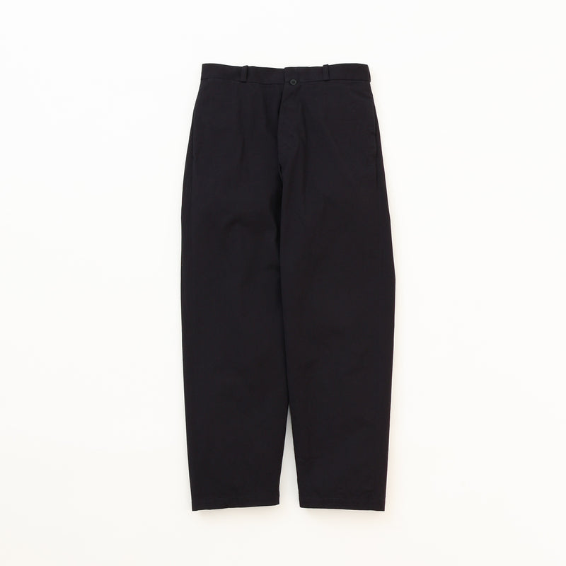 Chino Cloth Trousers Wide Tapered