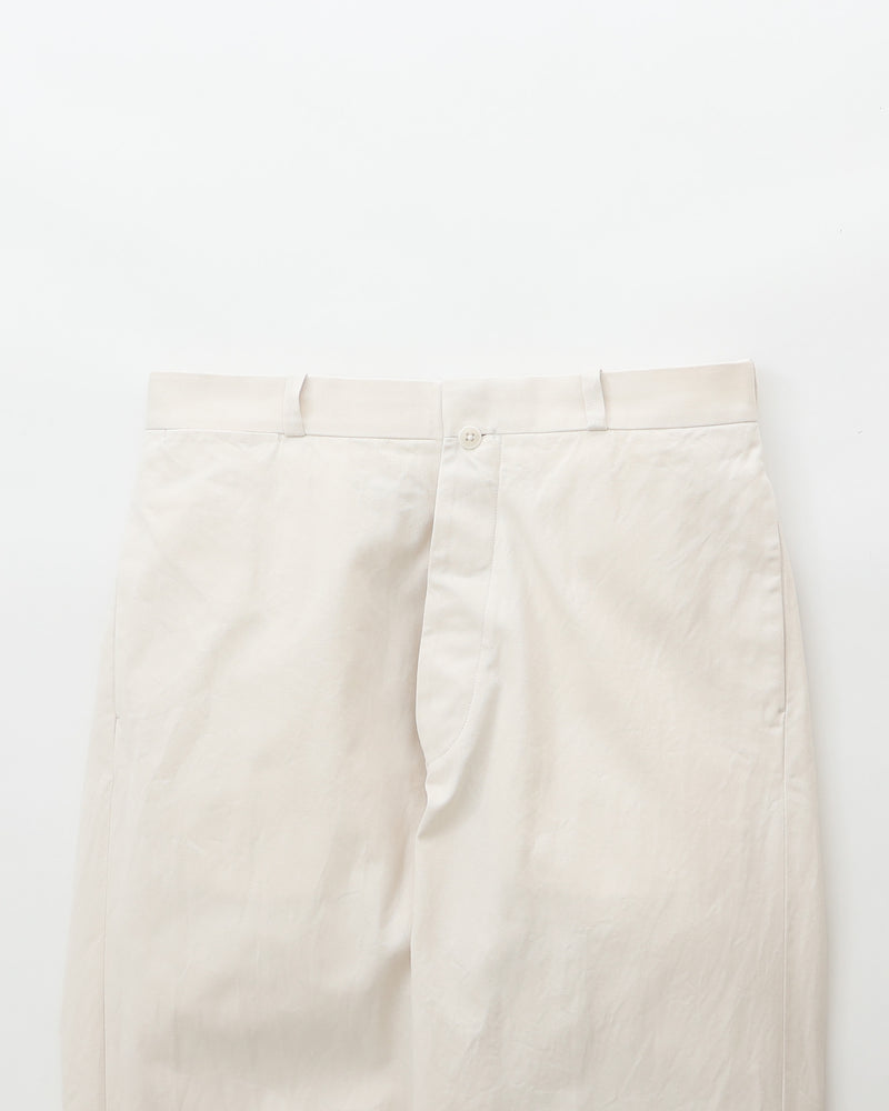 Chino Cloth Trousers Wide Tapered