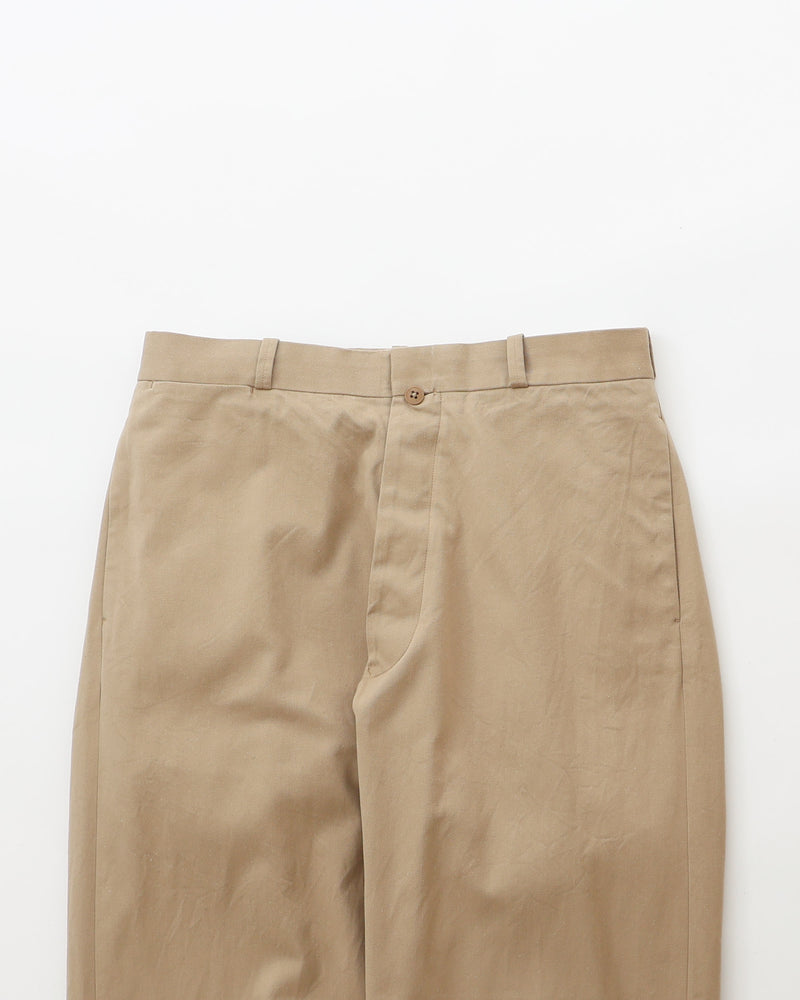 Chino Cloth Trousers Wide Tapered