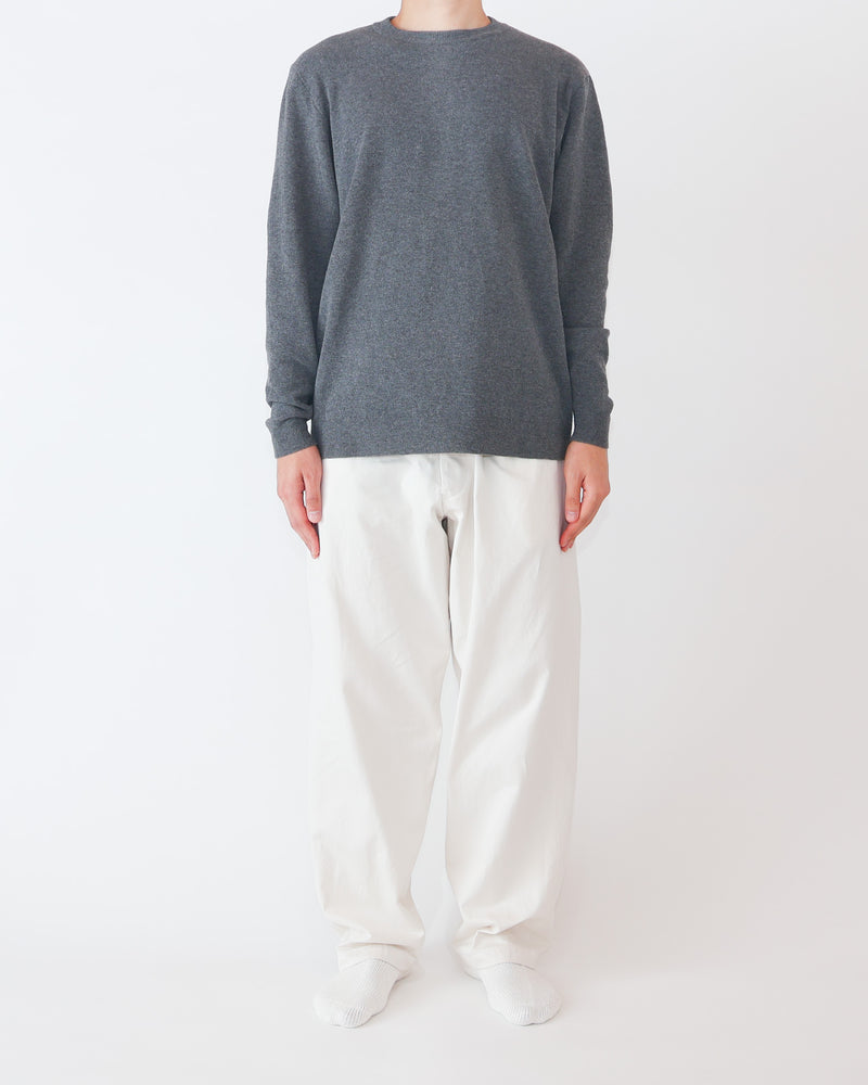Chino Cloth Trousers Wide Tapered