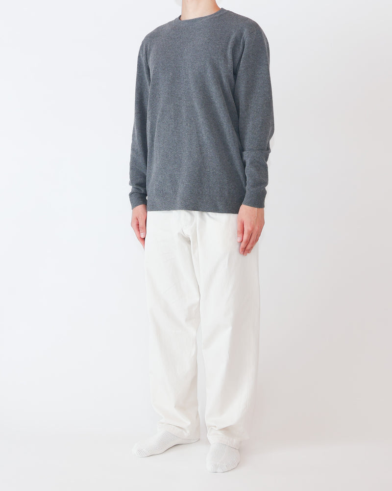 Chino Cloth Trousers Wide Tapered