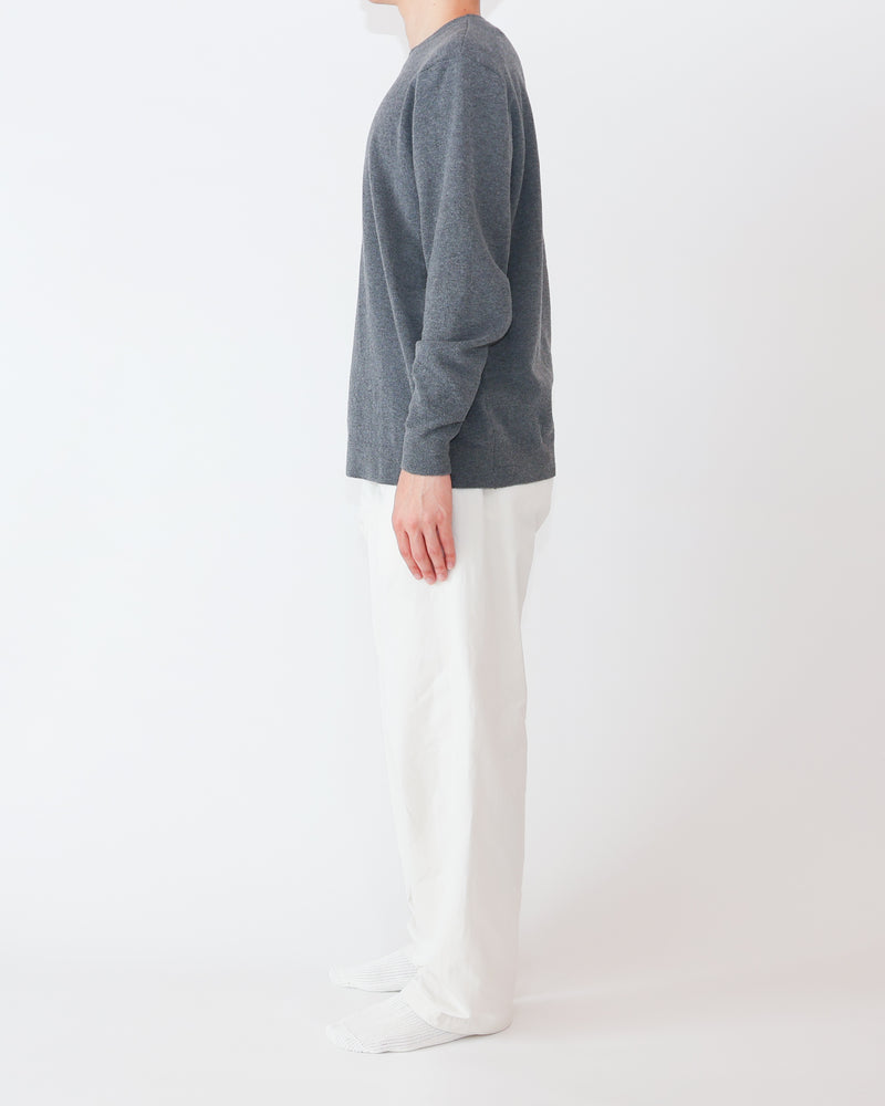 Chino Cloth Trousers Wide Tapered