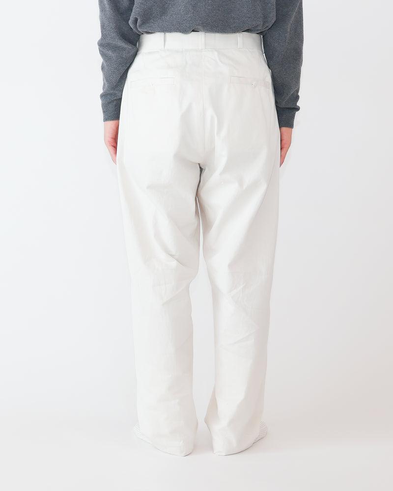 Chino Cloth Trousers Wide Tapered