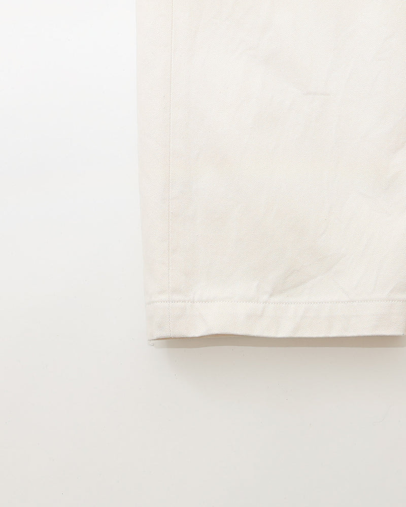 Chino Cloth Trousers Wide Tapered