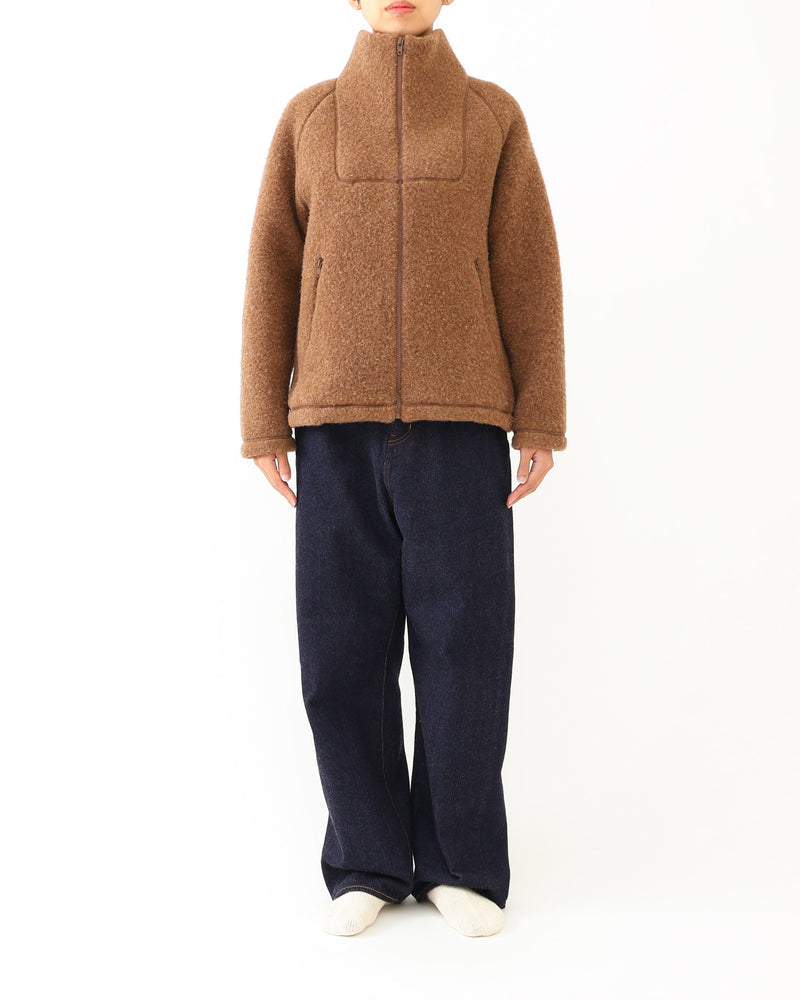 Wool Fleece Zip-Up Jacket