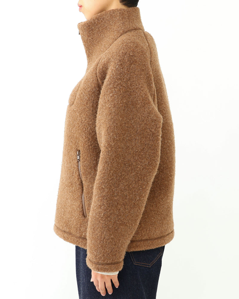 Wool Fleece Zip-Up Jacket