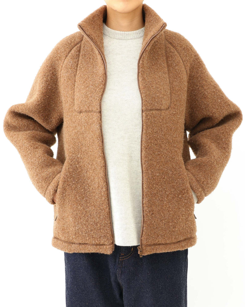Wool Fleece Zip-Up Jacket