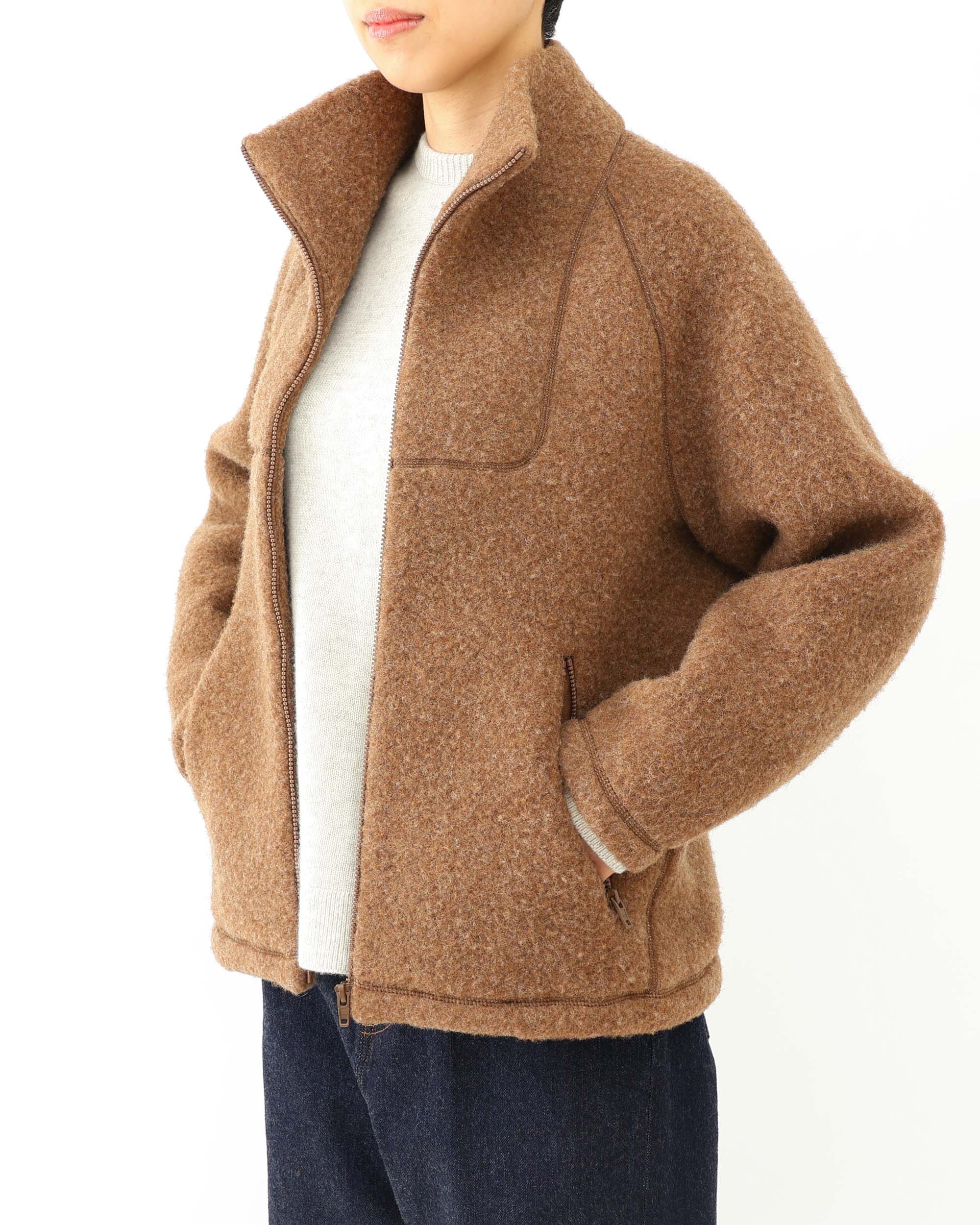 Wool Fleece Zip-Up Jacket – YAECAYA