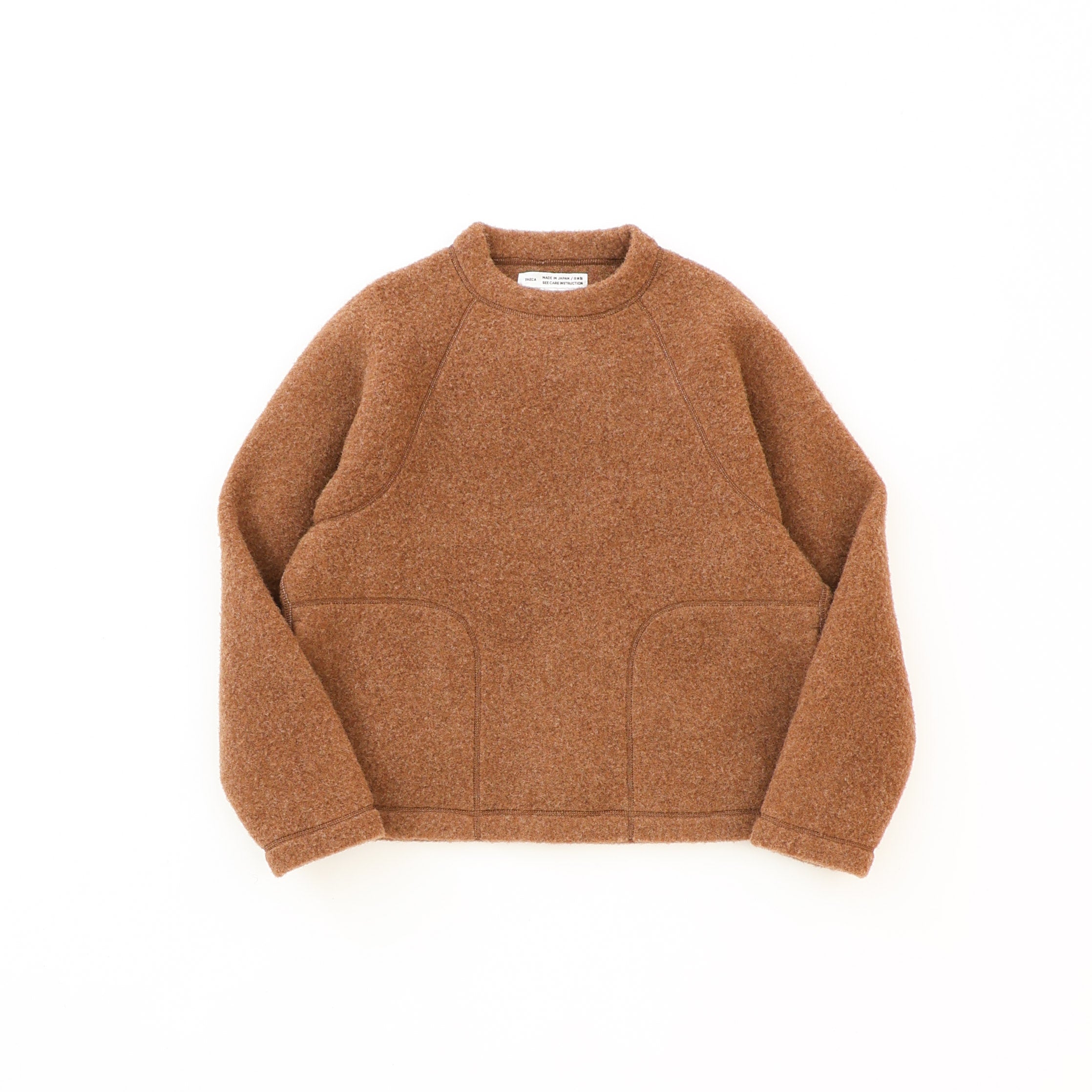 YAECA / ヤエカ | WOOL プルオーバー ユニセックス | L | ブラウン | メンズ Wool Fleece Pullover – YAECAYA