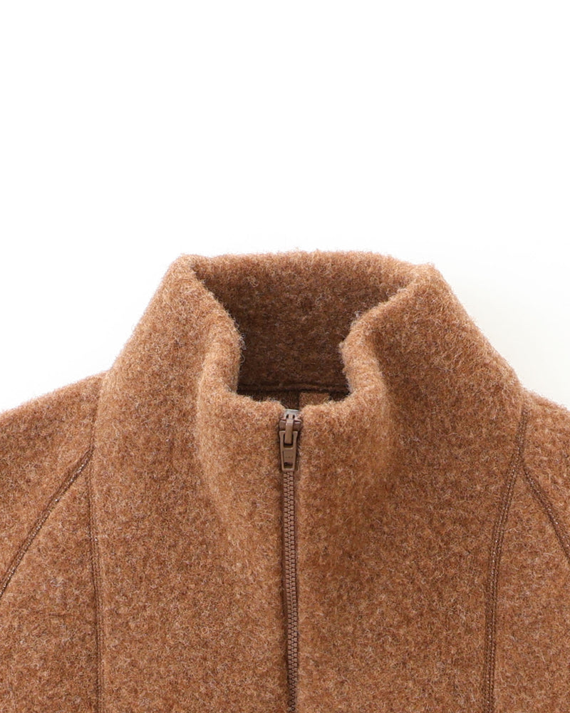 Wool Fleece Zip-Up Jacket