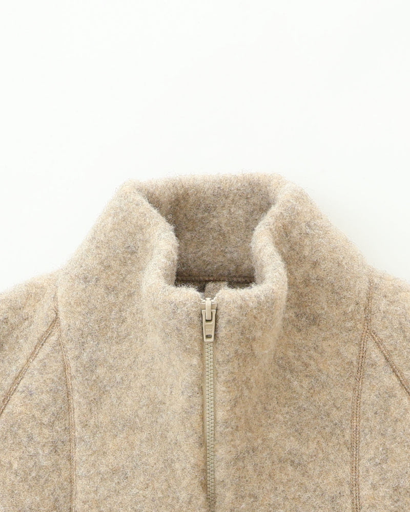 Wool Fleece Zip-Up Jacket