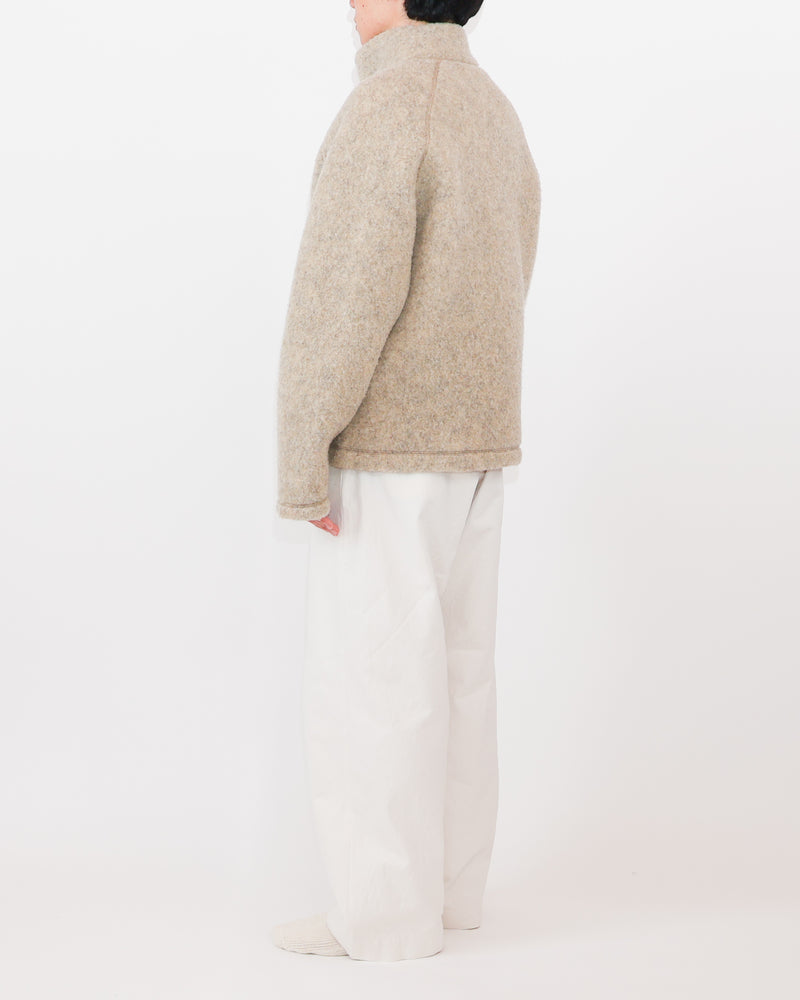 Wool Fleece Zip-Up Jacket