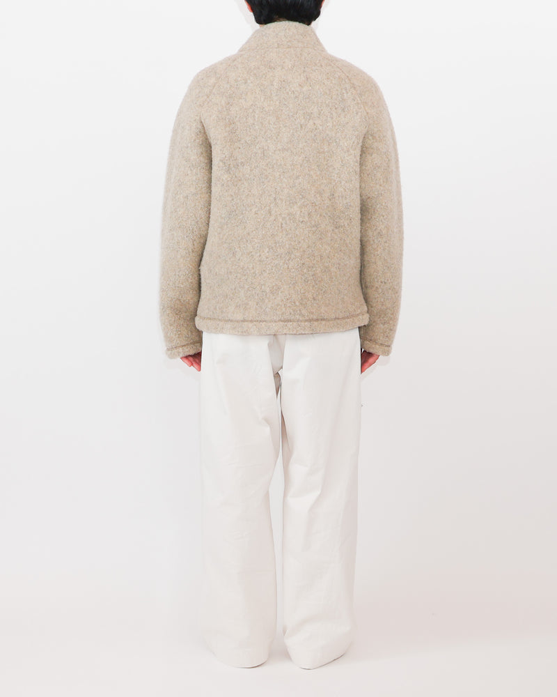 Wool Fleece Zip-Up Jacket