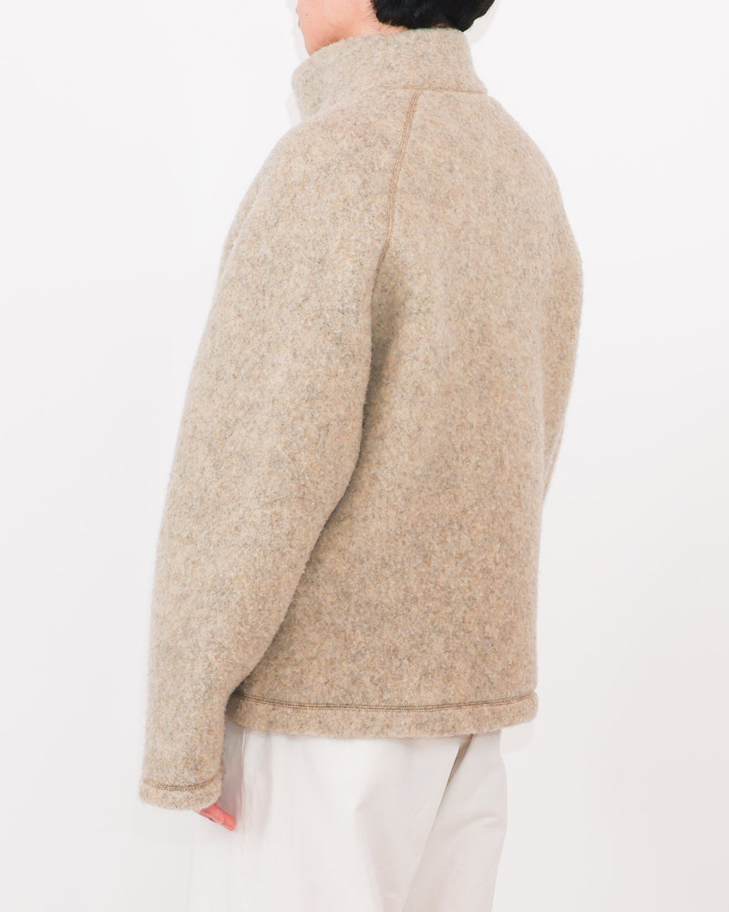 Wool Fleece Zip-Up Jacket