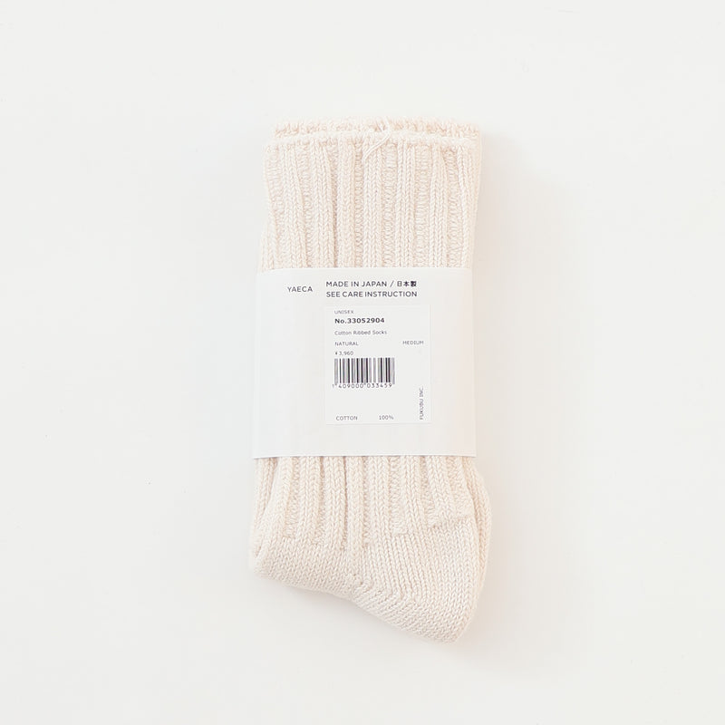Cotton Ribbed Socks