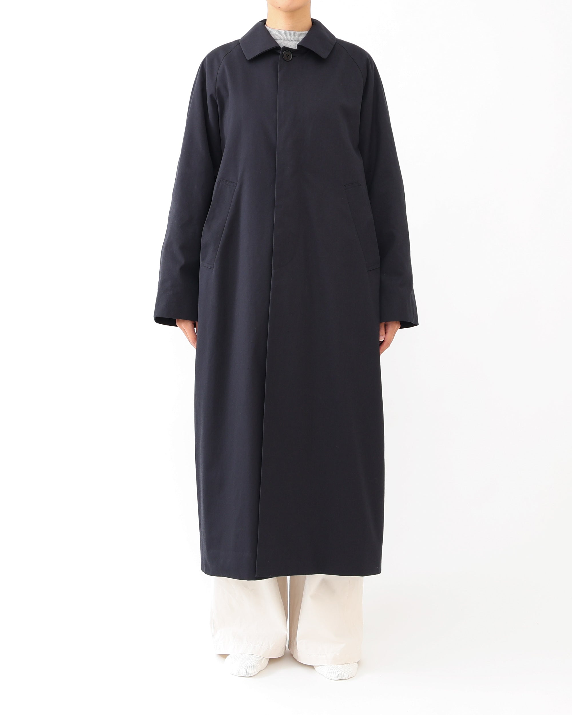 yaeca Balmacaan Coat Standard /NAVY Mサイズ Balmacaan Coat - Short / NAVY | YAECA (MEN)(ヤエカ) | OUTER WEAR