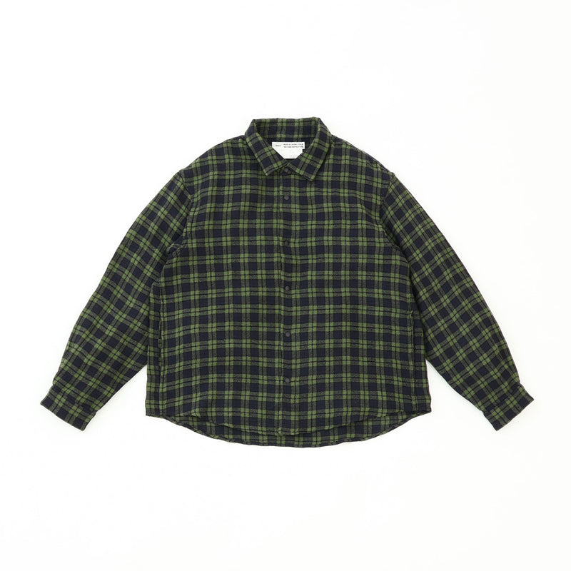 Wool Silk Tweed Comfort Shirt Extra Wide