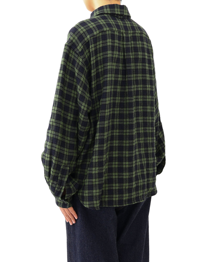 Wool Silk Tweed Comfort Shirt Extra Wide