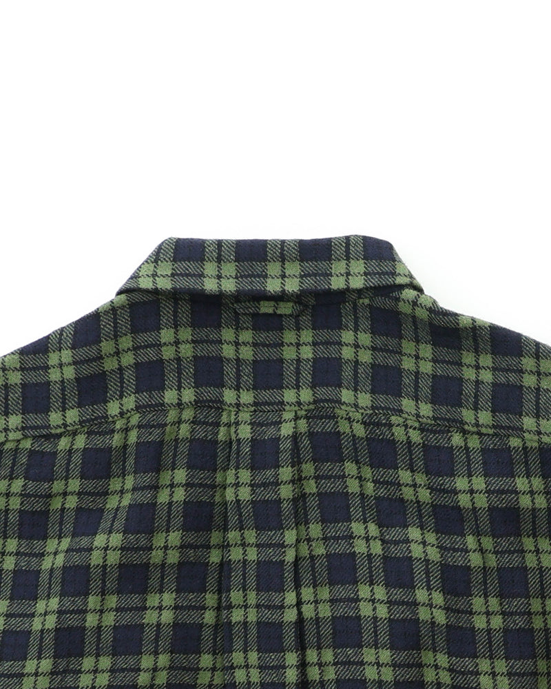 Wool Silk Tweed Comfort Shirt Extra Wide